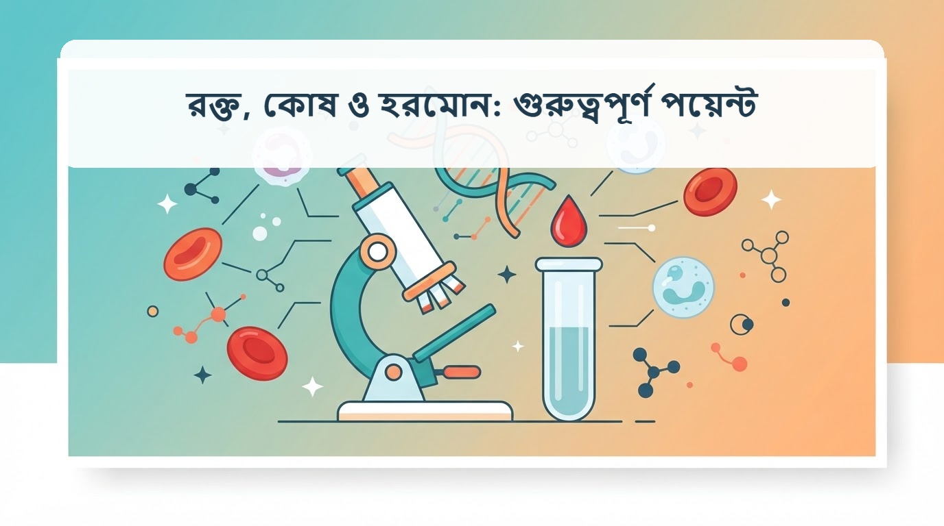 রক্ত, কোষ, হরমোন ও জীবজগত